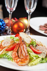 Tasty shrimp salad