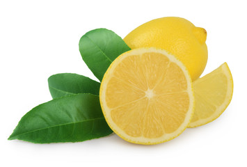 Lemon isolated on white