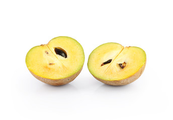 Sapota isolated on a white