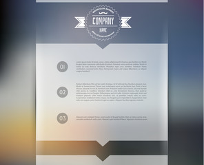 Fototapeta premium Blurred web design template