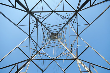 high voltage post.High-voltage tower