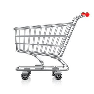 Shopping cart vector illustration