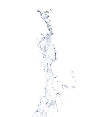 Water splash isolated on white