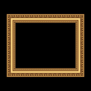 Antique golden frame
