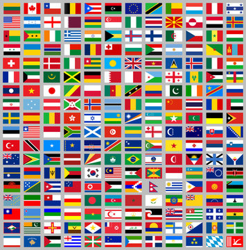 216 Flags all world