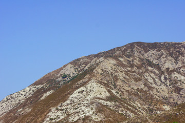 The mountainside on the island of Crete in Greece .