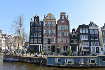 Typical houses, Amsterdam, Holland