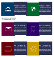 Infographic option banner - metro style