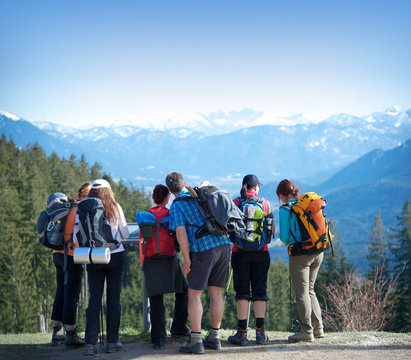 Gruppe Wanderer