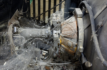Electronic panel cobweb and dust
