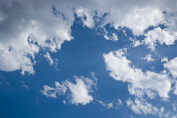 White cloud and blue sky