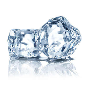 ice cubes minimalistic background