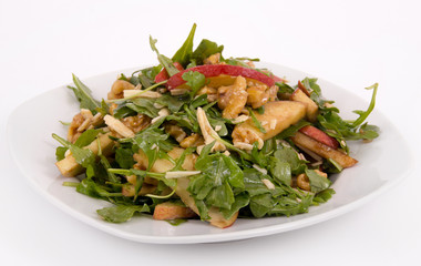 healthy apple and nut salad