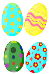 colorful easter egg vector
