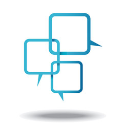 Speech bubbles.