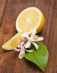 lemon and flower