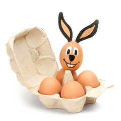 Osterhase, fröhliche Ostern, Eier