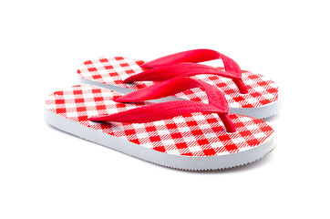 Flip flops isolated white background