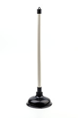 Plunger isolated white background