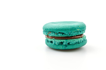 Macaron isolated white background