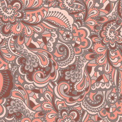 Seamless abstract hand-drawn pattern