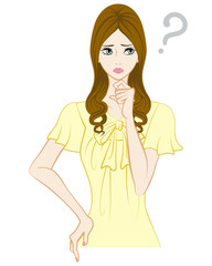 Long hair women, Question Mark