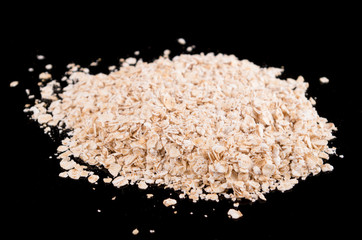 oatmeal in a dark background