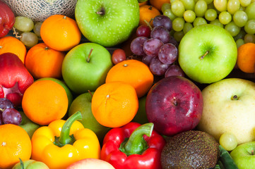 Mixed Fruits and vegetables for healthy