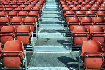 Fototapeta premium rows of chairs