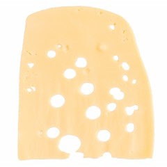 Emmental cheese slice