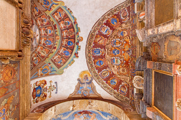 Bologna - Ceiling of entry to external atrium of Archiginnasio. © Renáta Sedmáková