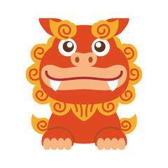 シーサー 沖縄 イラスト