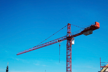 Baukran auf Baustelle