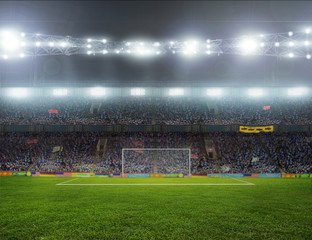 Fototapeta na wymiar stadion z fanami