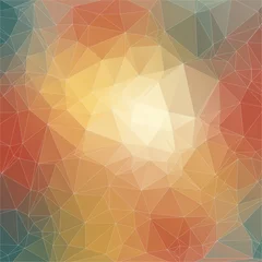 Poster Im Rahmen Abstract polygonal background. © igor_shmel