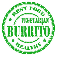 Vegetarian Burrito-stamp