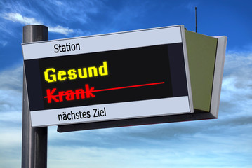 Anzeigetafel 4 - Gesund