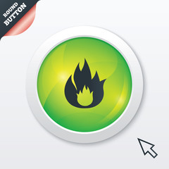 Fire flame sign icon. Fire symbol.