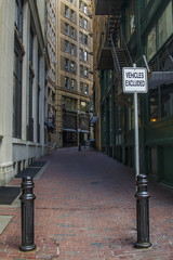 Fototapeta premium Boston back alley