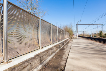 fence train station