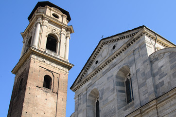 Fototapeta na wymiar Facade of Turin Cathedral. Italy