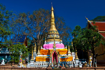 Thai stupa at north of Thailand