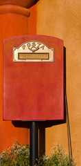 Red letter post box