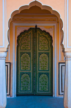 archway in Hawa Mahal, Jaipur India