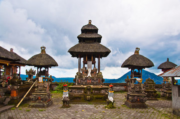 Bali temple build in traditional architecture style