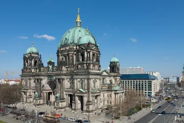 Deurstickers Kathedraal van Berlijn van bovenaf © Bernd Kröger