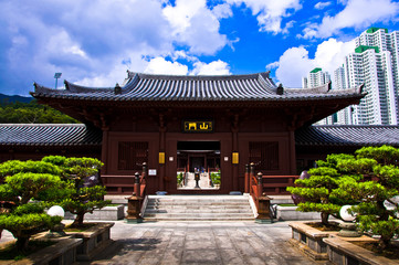 Chi lin Nunnery, Tang dynasty style Chinese temple, Hong Kong