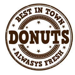 Obraz premium Donuts stamp