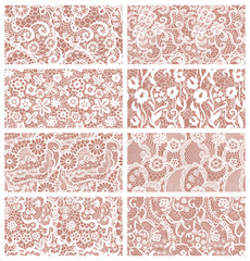 Set of lacy patterns.