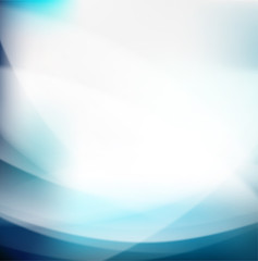 Abstract blue smooth flow background and space for your text, ve